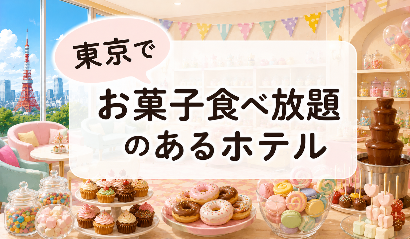 東京でお菓子食べ放題のあるホテル